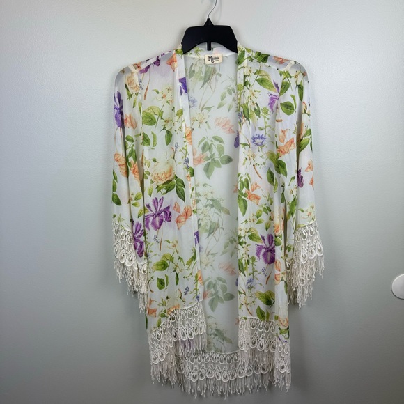 Show Me Your MuMu Metzler Kimono Flower Press Size Small - Picture 2 of 11